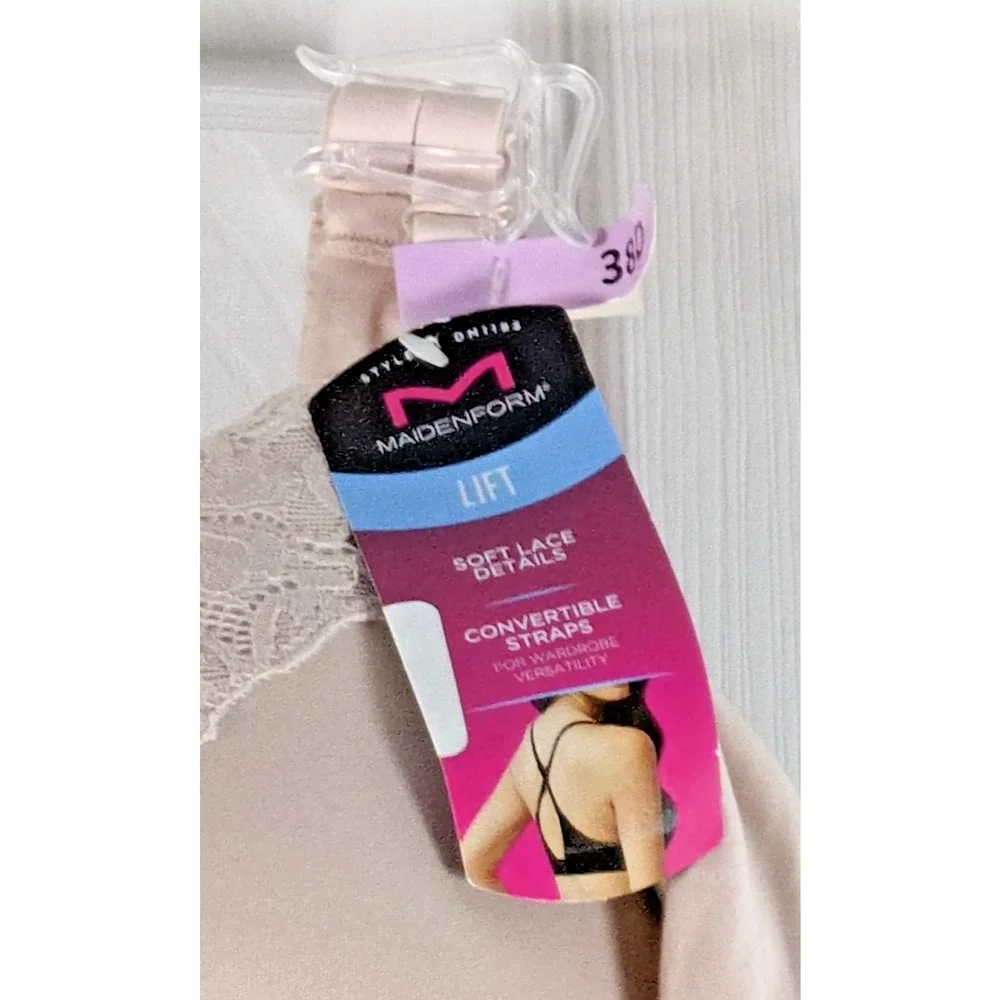 Maidenform Comfort Devotion Your Lift Push-Up Bra DM1195 38D Evening Blush NWT